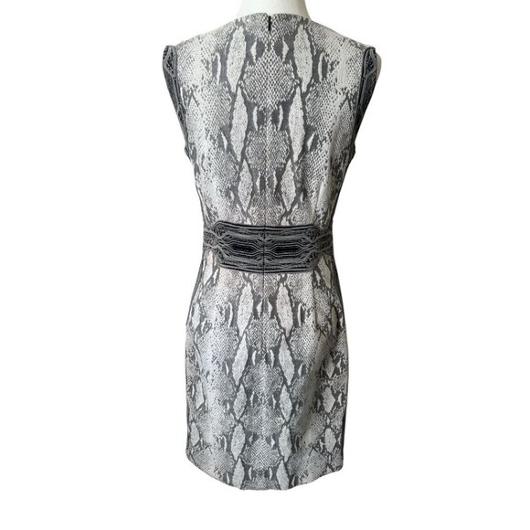 DVF Bey Snake Print Textured Sleeveless Stretch Sheath Dress Size 8 Reg. $398 - Picture 4 of 14